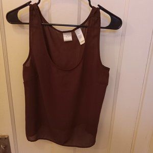 *3 FOR $13* Sheer brown tank top